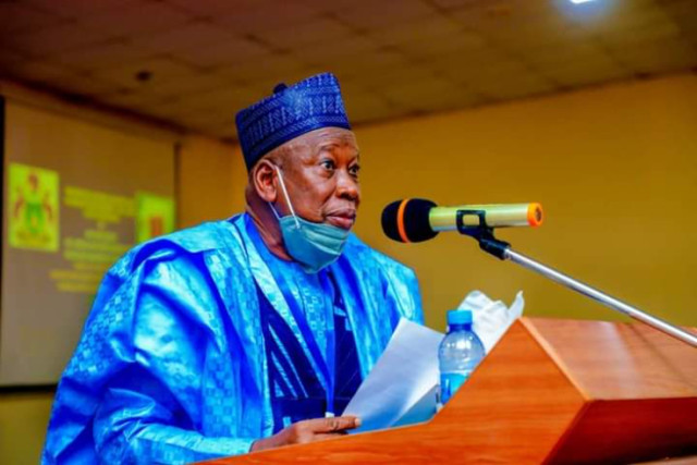 Photo of the National Chairman of the All Progressives Congress (APC), Alhaji Abdulahi Ganduje