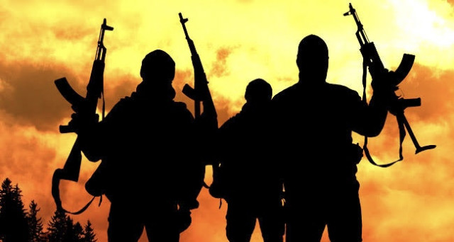 ilhouette of Gunmen used to illustrate the story