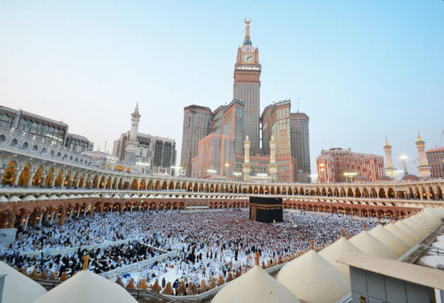 Pilgrims during hajj