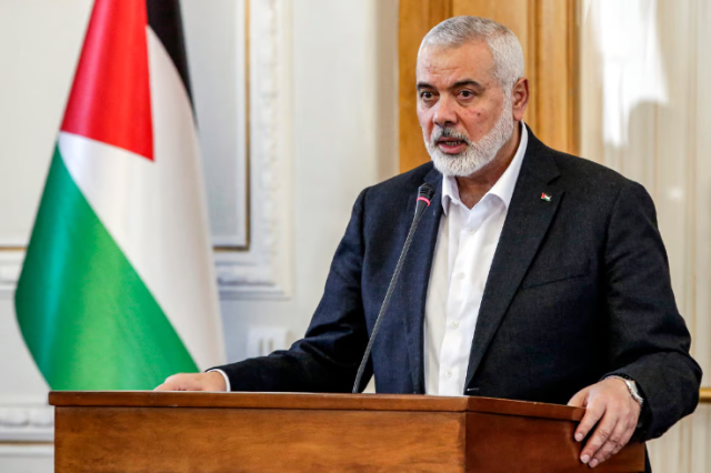 Photo of top Hamas leader Ismail Haniyeh