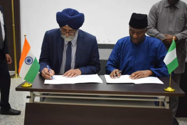 An agreed minutes of the 2nd JTC meeting was signed by Add. Secretary, Department of Commerce Mr. Amardeep Singh Bhatia & Amb. Nura Abba Rimi, Permanent Secretary, Federal Ministry of Industry, Trade and Investment of Nigeria after reviewing the progress