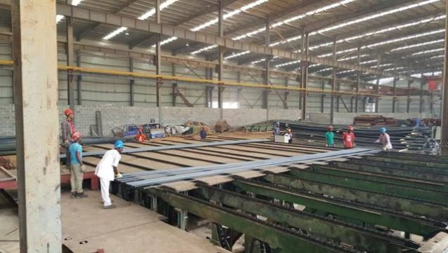 Inner Galaxy Steel Company Limited Factory Floor with Nigeria Workers