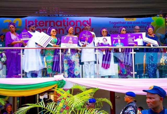 Governor Babajide Sanwo-Olu at the 2025 IWD