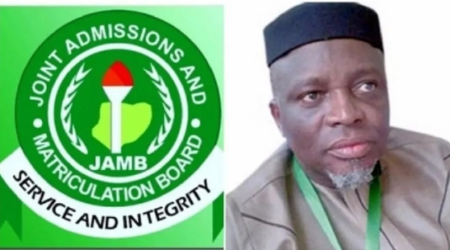 JAMB Logo and Registrar, Prof Is-haq Oloyede