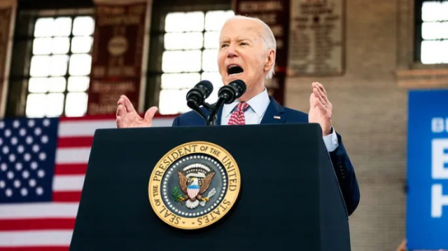Photo of US President Joe Biden during electoral campaign
