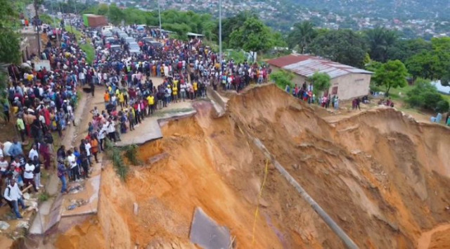 A landslide in Congo