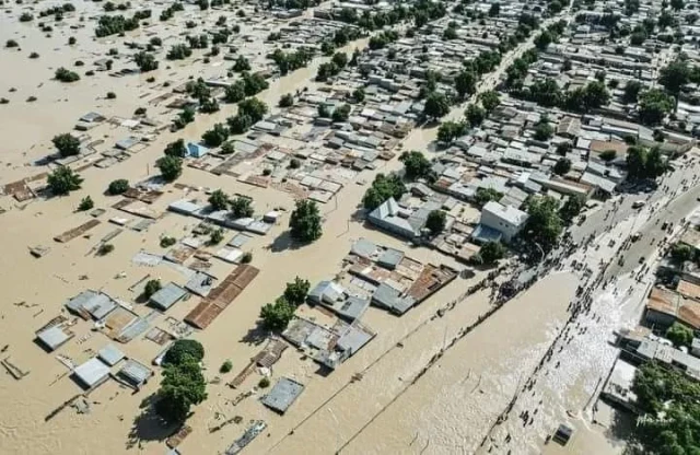 Aeriel View of Maduguri following the flood