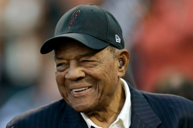 Photo of Baseball icon Willie Mays