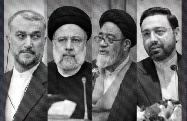 Late President Ebrahim Raisi, Foreign Minister Hossein Amirabdollahian and others who passed at the helicopter crash on Sunday