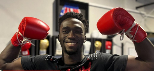 Photo of Nigerian boxer Olaitan Olaore