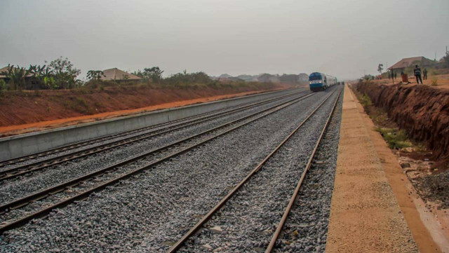 Railway track to illustrate the story