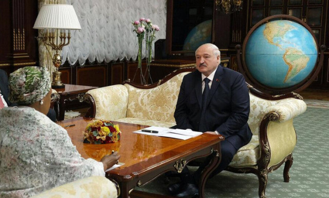 Photo of Oluremi Tinubu and Alexander Lukashenko