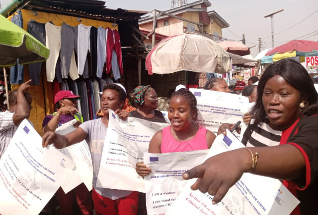 Photo of Group sensitises Ipodo market residents on the Administration of Criminal Justice Law on Tuesday in Lagos.