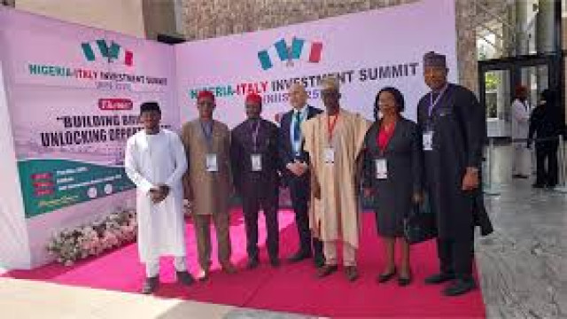 Dignitaries at the Nigeria-Italy Investment Summit