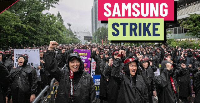 Samsung workers strike