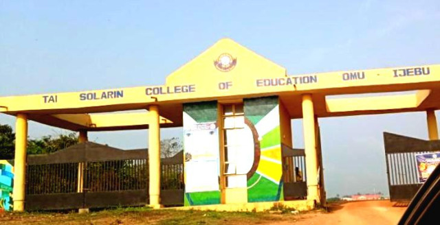 Photo of the management of Tai Solarin University of Education, Ogun state