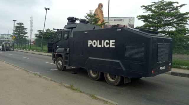 Photo of Police Armour tank