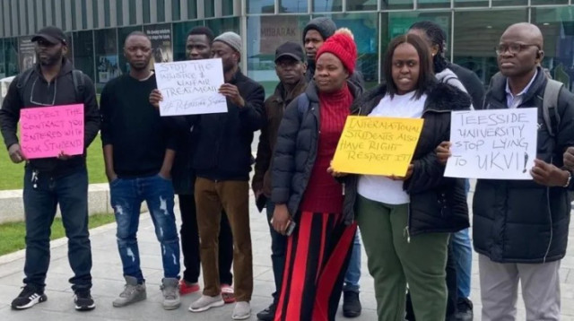 Nigerian student protest deportation order in UK