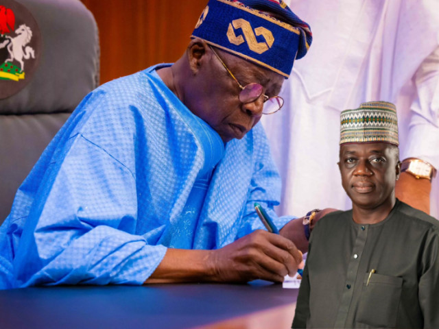 Photo of President Bola Tinubu and Shamseldeen Ogunjimi