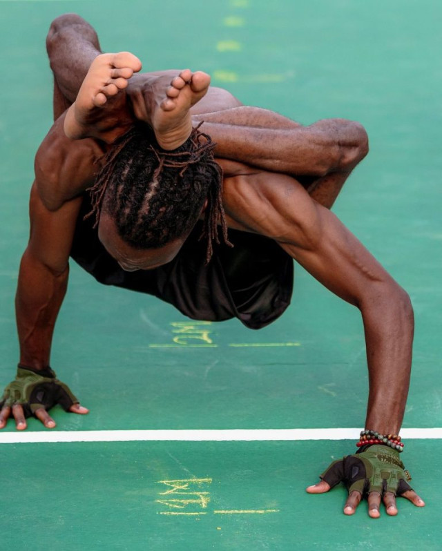 Nigerian yoga instructor, Anjola Olupitan