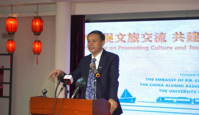 Photo of the Cultural Counselor of the Chinese Embassy, Mr. Li Xuda