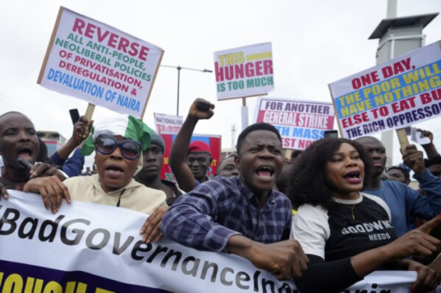 Protesting section in Zimbabwe